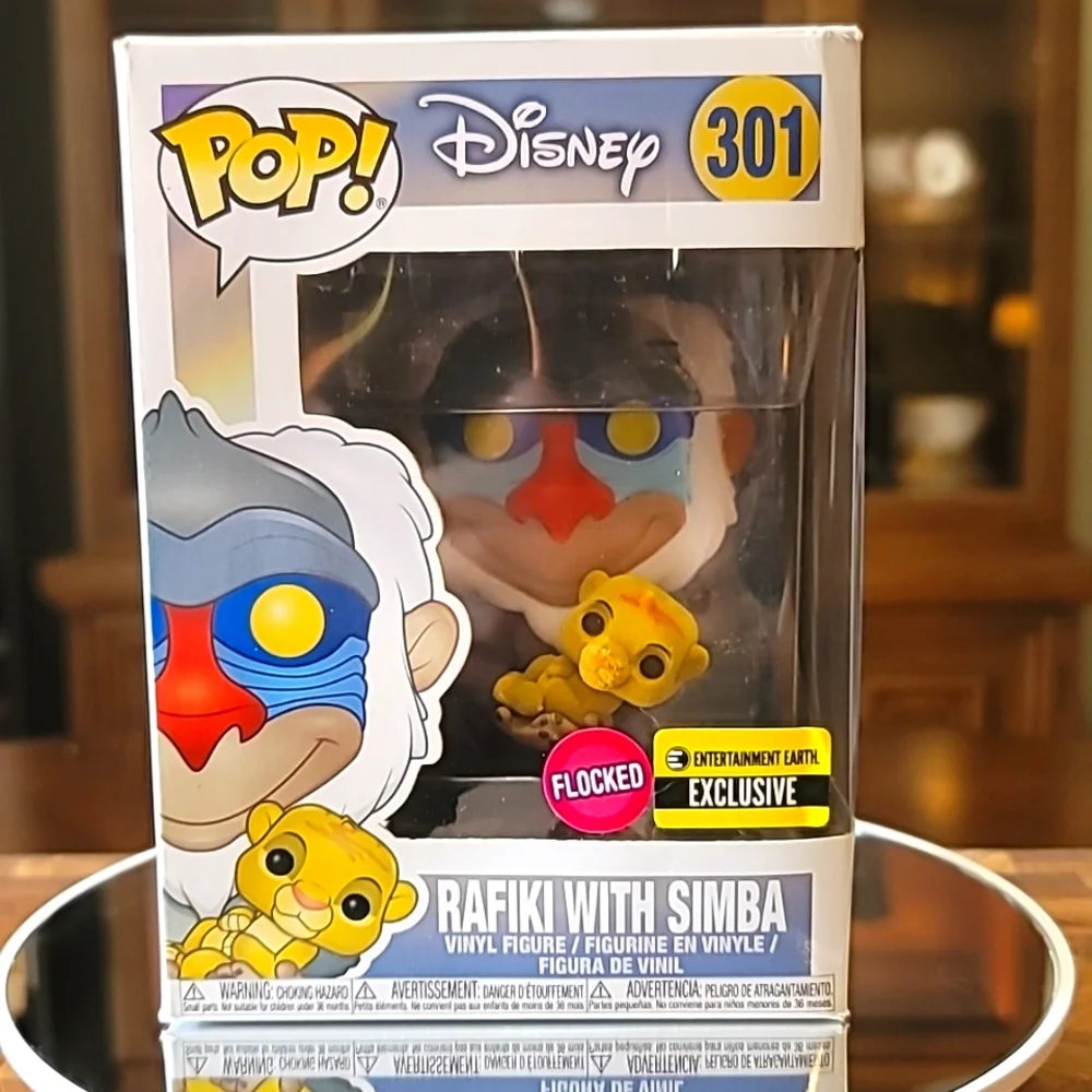 Funko POP Rafiki with Simba Flocked Lion King vinyl Figure - Picture 1 of 4